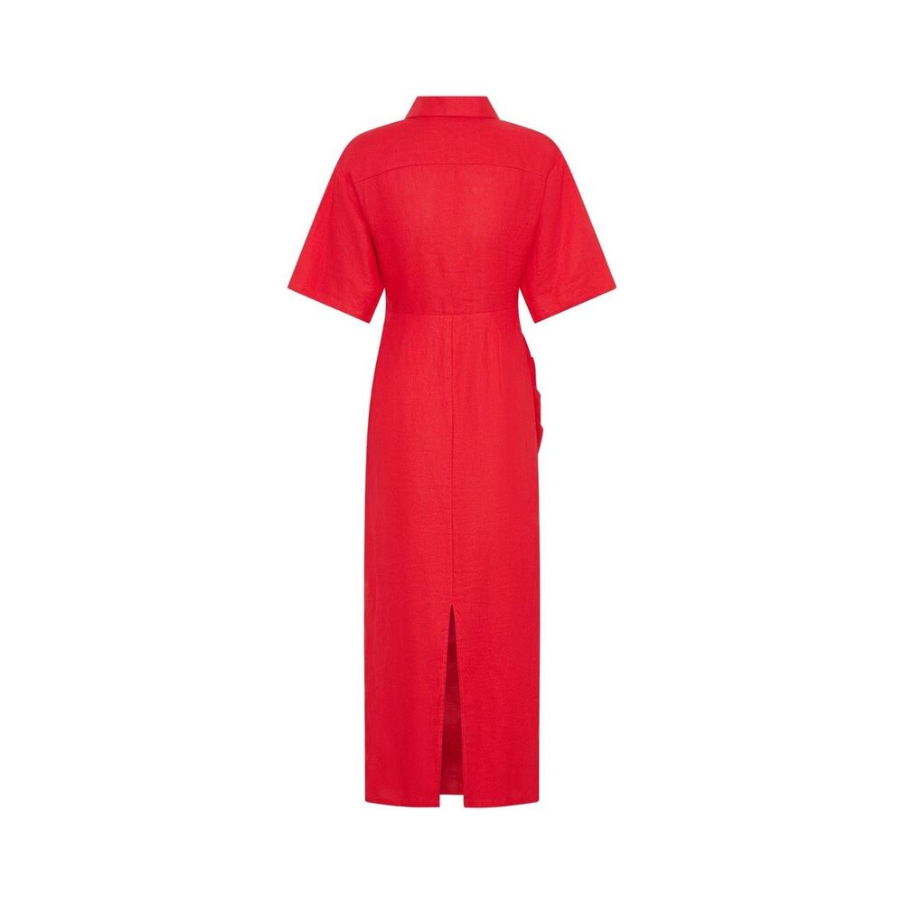 ✨SNEAKY LINK Lefka Midi Red Sz Large Dress✨ - Picture 10 of 16